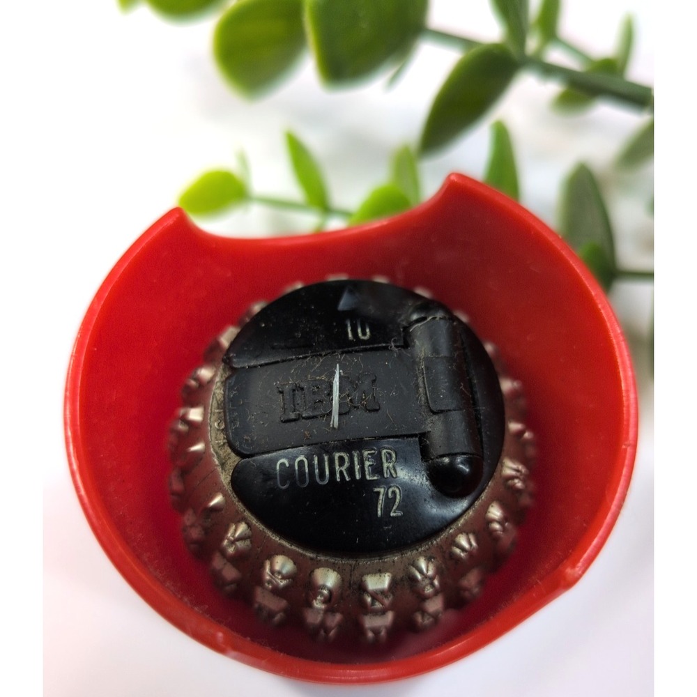COURIER 10🚨Vtg IBM 72 Golf Ball Typewriter Element Selectric Font Retro Office